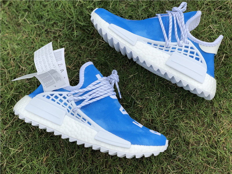 Super max Adidas NMD Human Race Pharrell China Exclusive Blue(98% Authentic quality)